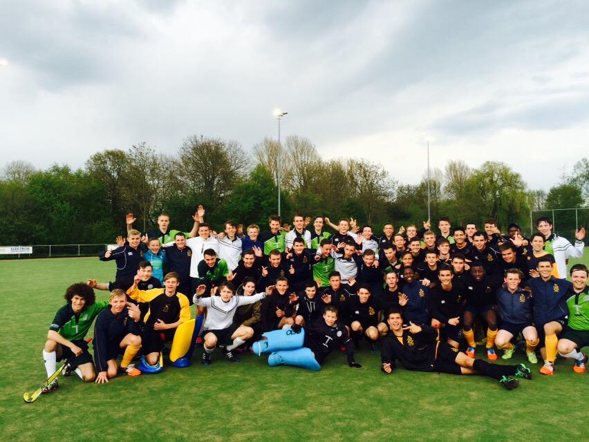 KeeBridget's tweet photo. @StDavids_Marist hockey played their 7th game in The Hague today. Tough competition. 2nd 1-0 and 1st 3-1 http://t.co/GzemWn4GMT