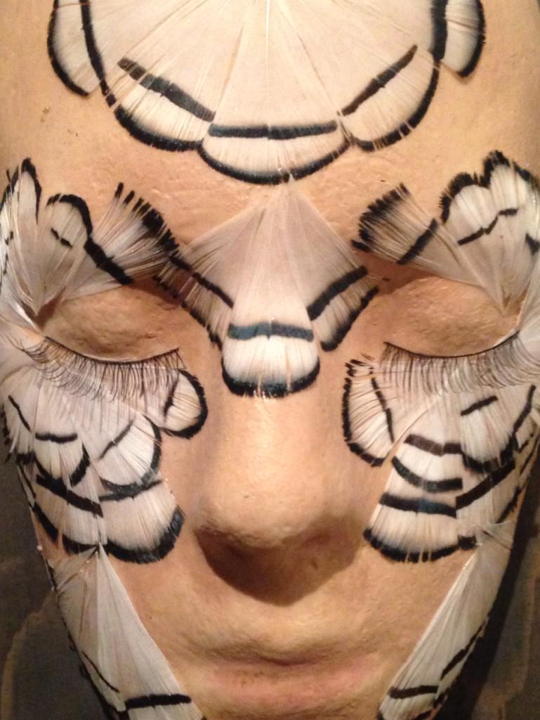 fashioneducator's tweet image. Congratulations to make-up at @LCFLondon #lcfperformance for providing the faces of the #McQueen #warpaint show