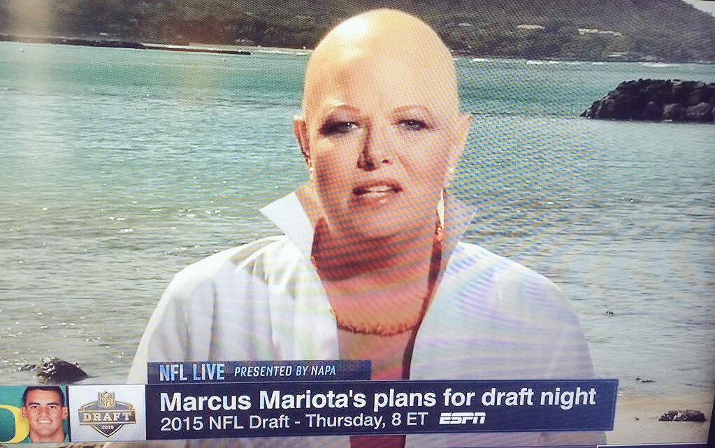 BaileyLAKings's tweet photo. I am so happy to see @ShelleyESPN back on @ESPN #keepfightning http://t.co/ipbEG8tQqn