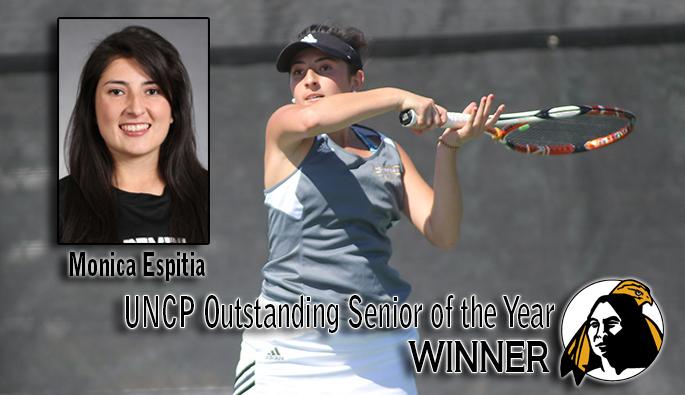 UNCP_Sports's tweet photo. Espitia Named UNCP’s 2015 Outstanding Senior Of The Year (http://t.co/4Cg4kOiCwe) @UNCPTENNIS #BravNation http://t.co/oONg6bzDYb