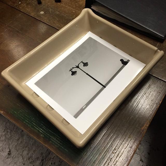 Darkest_Room's tweet photo. Sometimes Phil prints in the #darkroom http://t.co/Xve7MIKola