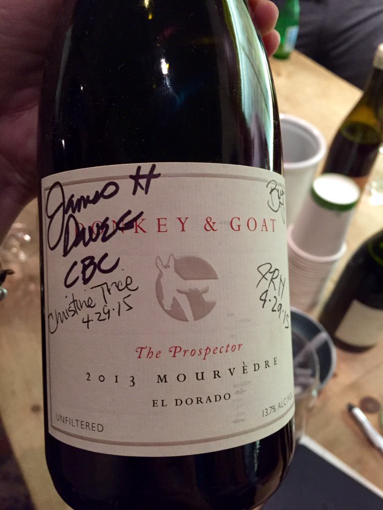 OMGwine's tweet photo. Just poured a glass of #DonkeyAndGoat w/out opening the bottle w/ @Coravin #winesystem #CoravinFirstAccess #FEAST http://t.co/gs2BWLNzzX