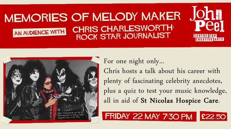 R* Journo Chris Charlesworth will be dishing out anecdotes on his star studded past! Discounted at£10! #suffolkhour