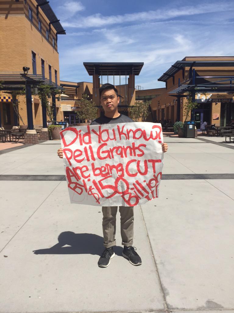 FundUCI's tweet photo. did you know pell grands are being cut by 150 BILLION? Stop the #raidonstudentaid #fundthefuture http://t.co/hu3rvm0eZn