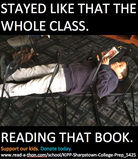 Our kids are reading to achieve. Support them today. read-a-thon.com/school/KIPP-Sh…