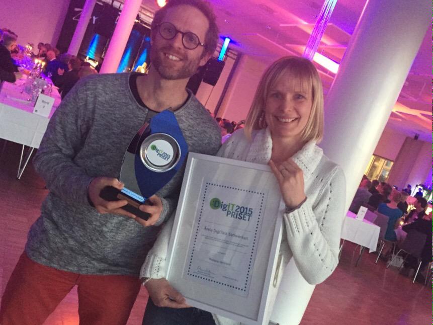 pedagogvarmland's tweet image. Vi vann! Årets bästa digitala samverkan. Vilken grej! #digitvarmland