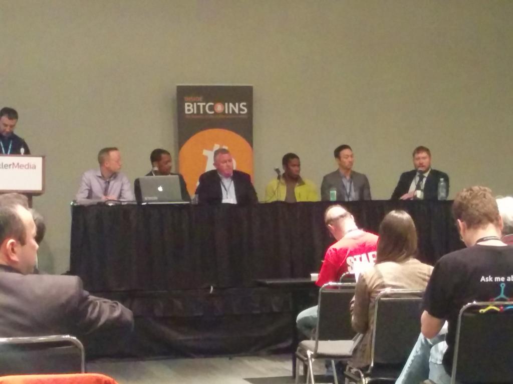 UBCbitcoin's tweet photo. At #InsideBitcoins #conference listening in on #digitalwallets and #exchanges @InsideBitcoins http://t.co/BiTM52I9dC