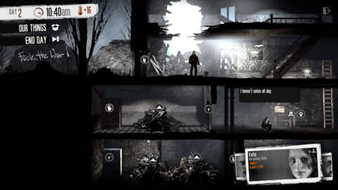 VideoGameNewsXP's tweet image. This War of Mine Free Update ... - goo.gl/cbd3oM #BitStudios #GasStation #OldTown #ScenarioEditor