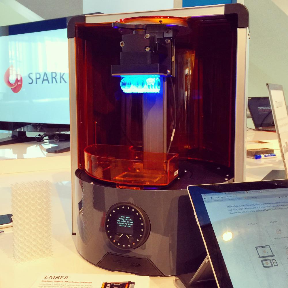 Ember3DP's tweet photo. We're at #Build2015 today. If you're in the area, come check out our #SparkPowered #Ember3DP setup. http://t.co/4W3Yi8j8EC