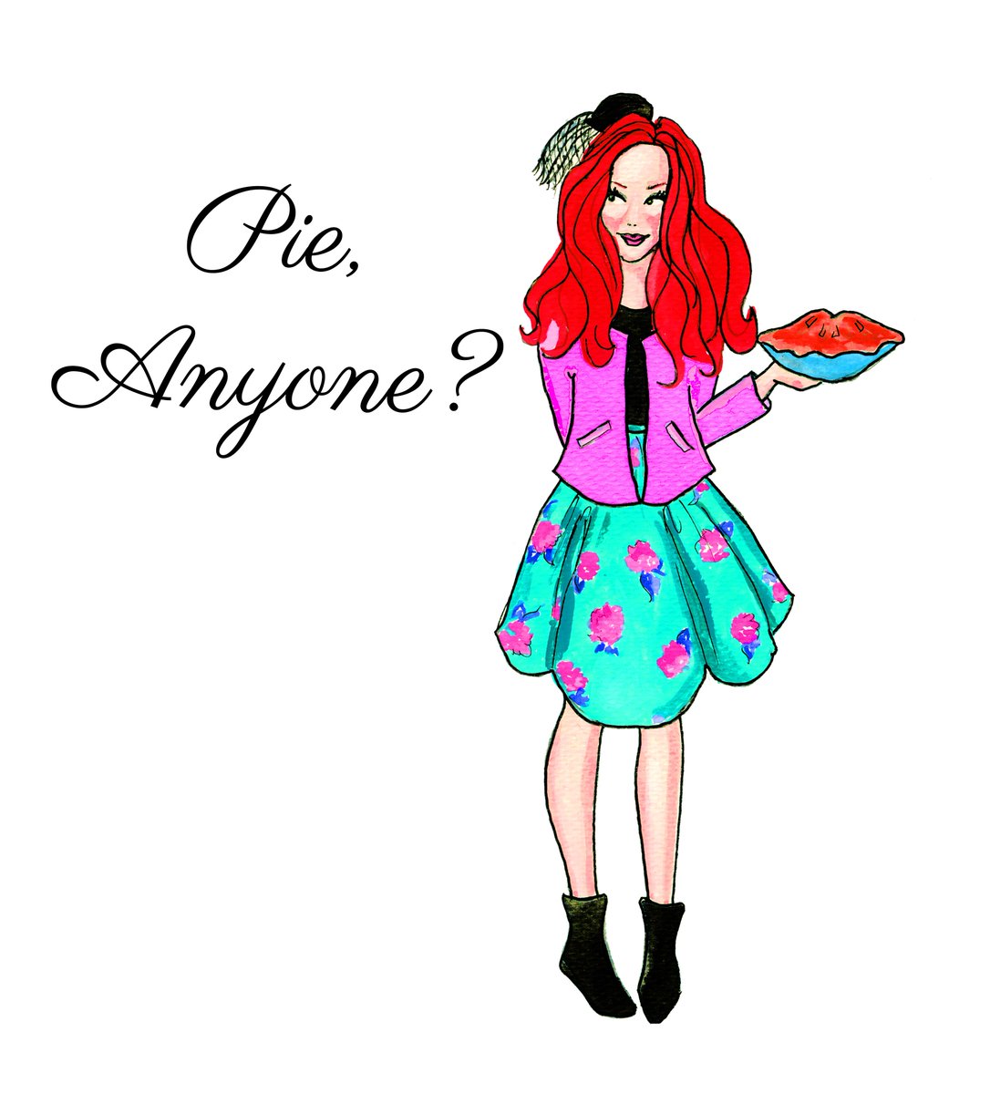 WaltzinWater's tweet image. Apple pie, anyone? #fashion #fashionblogger #fashionillustration #bbloggers #baking #fbloggers  #sketch #cooking