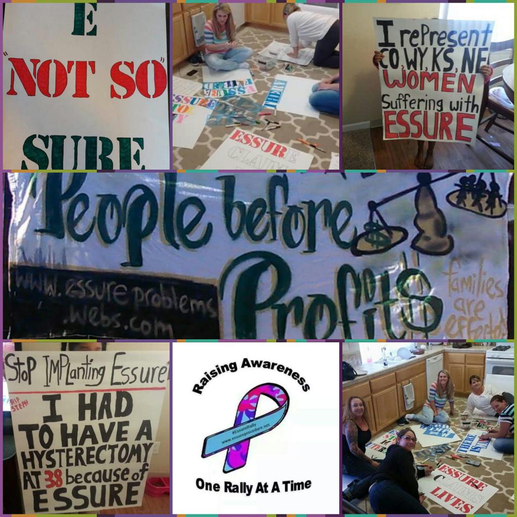 shebagiroux's tweet photo. "@WomenforWomen  #Essure victims at #CaliRally NEXT WEEK #PeopleBeforeProfits #Bayer http://t.co/p4R97EZ4W8 http://t.co/gNaafn1jFa"