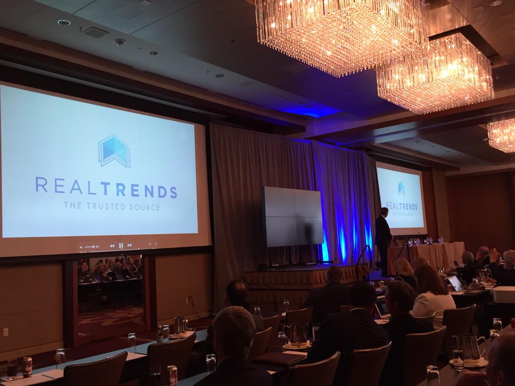 realejenniferb's tweet photo. RT AllThingsBHGRE: RT realtrends: Founder and President Steve Murray releasing the new logo for REAL Trends. #GOE2โฆ http://t.co/duLMScWiSB