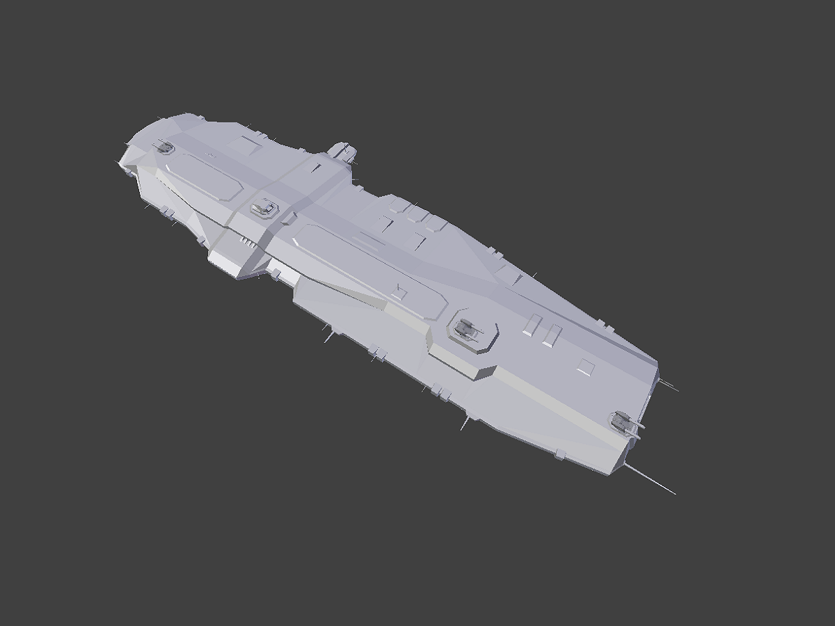 RebirthMod's tweet photo. Repost of the fleet carrier already presented on moddb. 
Can produce fighters/corvettes and is BC size.
@ModDB http://t.co/Y45nUeCx6q