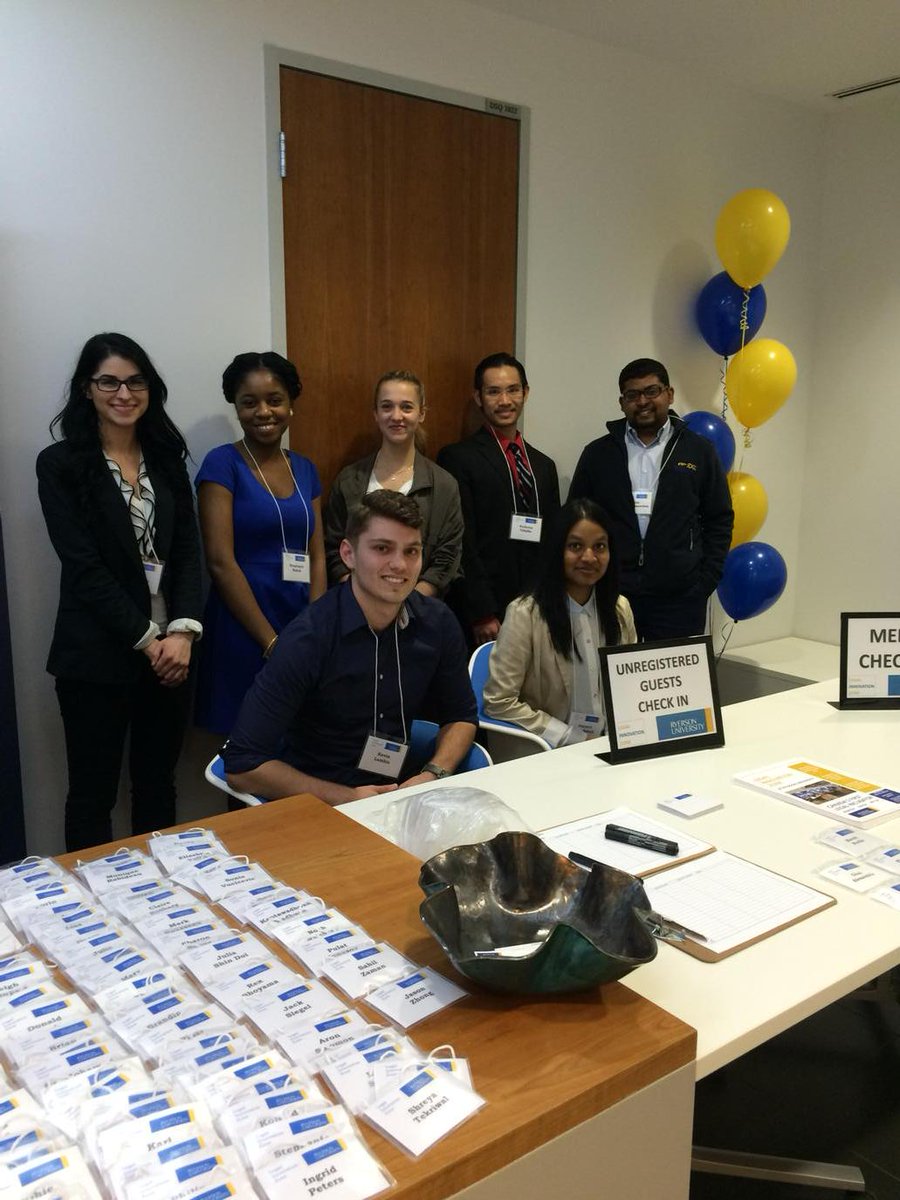 Our <a href="/RyersonU/">Ryerson University</a> students getting ready to help launch @RyersonLIZ #lizlaunch