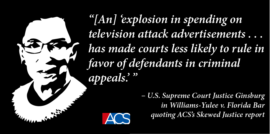 Today's #SCOTUS #WilliamsYulee ruling cites ACS Skewed Justice report. #faircourts buff.ly/1ES1xPO