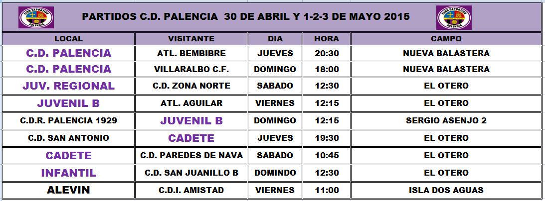 CDPalenciabases's tweet photo. Horarios http://t.co/9THqQeHaCU