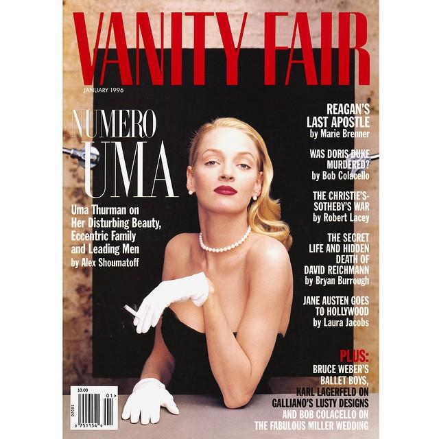 Happy birthday to the beautiful and talented Uma Thurman. Photograph by for the January 1996 issue 