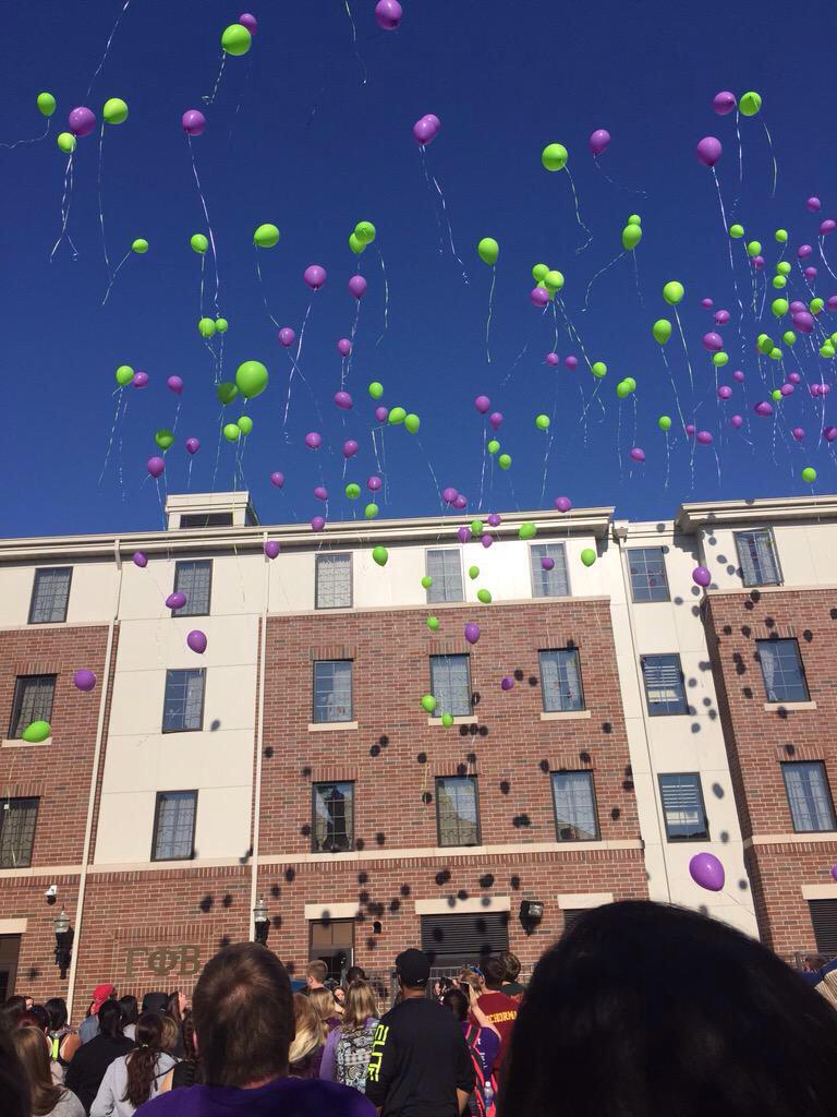 GammaPhiBetaPi's tweet photo. Thank you to everyone who came out to support us while honoring a sister. #RIPHannahWilson http://t.co/MHe9wmi79t