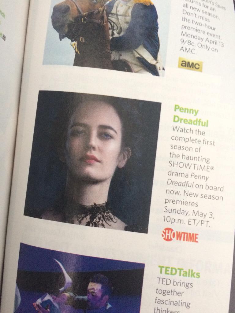 AprilDiamond28's tweet image. @SHO_Penny in Skymall magazine on my flight to NYC! Sure to be a #dreadfully great time! 😏 #PennyDreadful