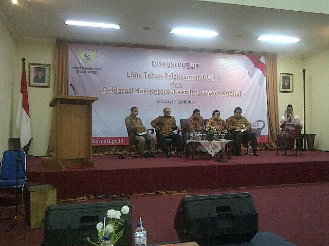 Hari ini seluruh stakeholder Keterbukaan Informasi, mendeklarasikan 5 tahun pelaks UU KI di Gedung Joeang Jakarta