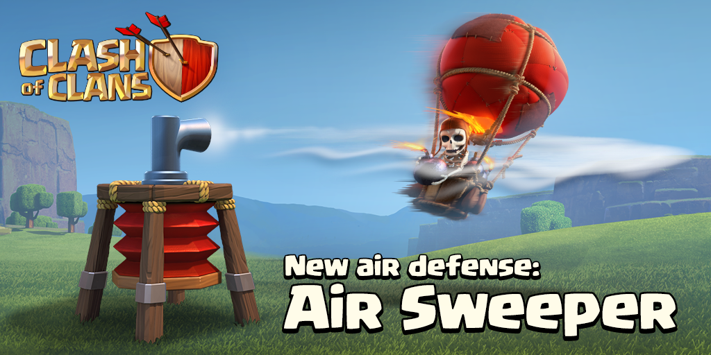 ClashofClans's tweet image. Push back groups of flying enemies with a brand new defense: The Air Sweeper! LIVE footage: supr.cl/AirSweeper
