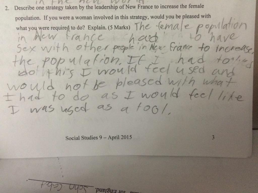 I just don't even know what to do with this... #thingsstudentssay #wtf