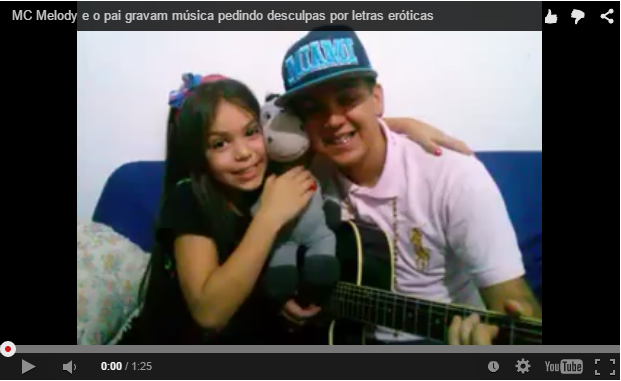 r7newson's tweet photo. MC Melody e o pai gravam música pedindo DESCULPAS por letras ERÓTICAS

QUE LEGAL!!

VEJA → http://t.co/DxKl9QyYmo
http://t.co/AHyt7AWeEG