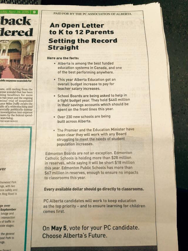 conductorange's tweet photo. Grrr...lies, lies and more lies! This just incites more distrust and anger @gordondirks-flip flop. #abvote #PCNoShow http://t.co/nAU18h3gxQ