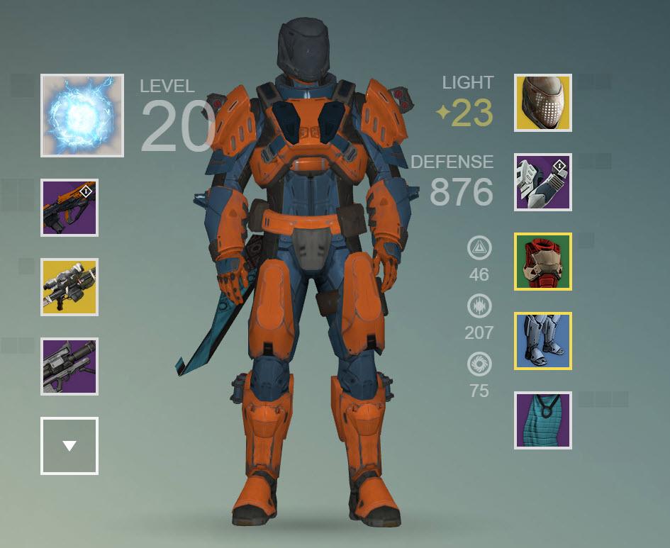 Destiny Titan Legendary Armor