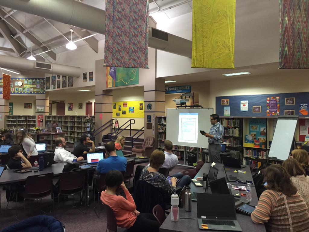 WhatEdSaw's tweet image. And we&apos;re off!!! First round of @CanvasLMS training with teachers. #vpsitf