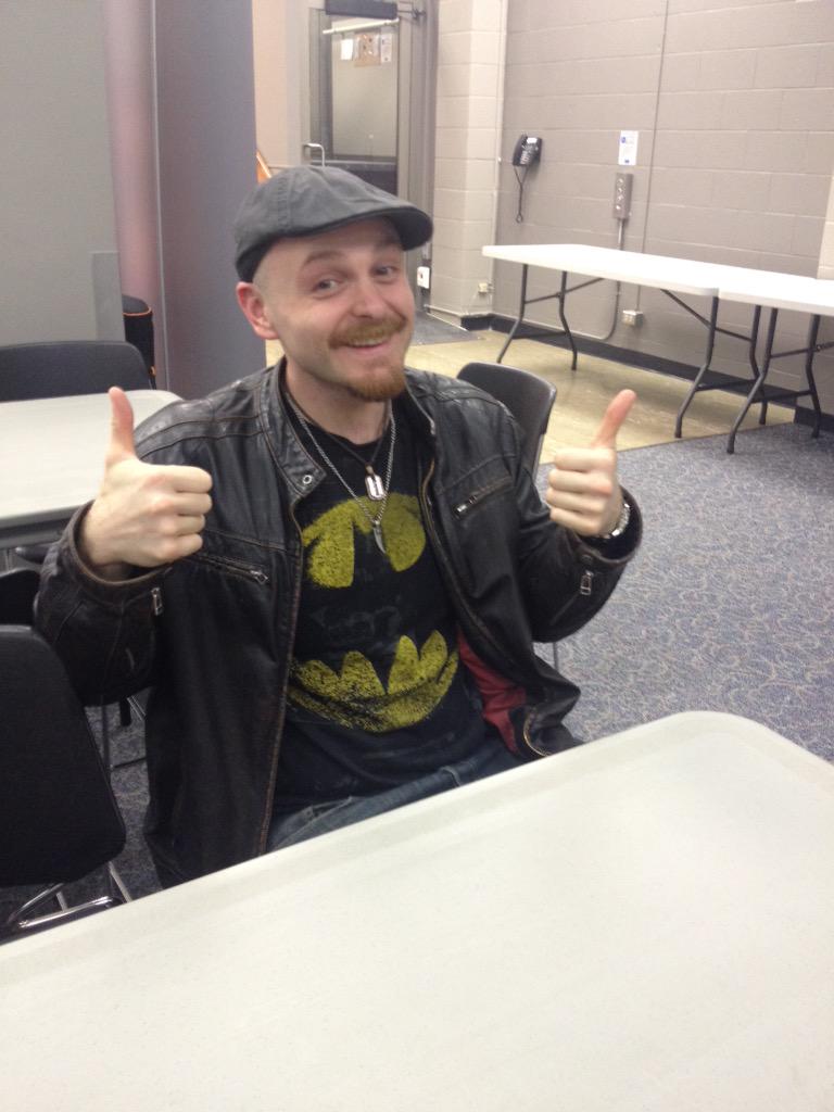 SMPIAoffice's tweet photo. .@CgfFilm is all smiles at Frances Morrison library in #yxe before the showing of his film The Days for @canfilmday http://t.co/X5PrVnZDs7