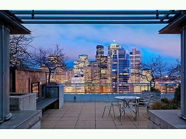 And a single stemless glass, I walk out on my balcony]