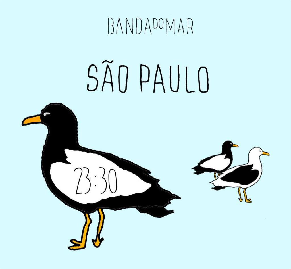 A noite de amanhã fecha a turnê brasileira da Banda. Na @audioclubsp , que abre às 21h, e show às 23:30. #bandadomar