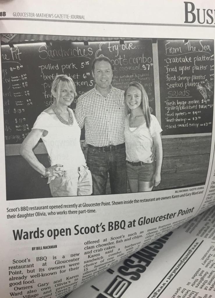 BbqScoot's tweet photo. Check out our article in the paper! We are happy to be here and serving our community, thanks for all the support!! http://t.co/KN3HzC9w9H