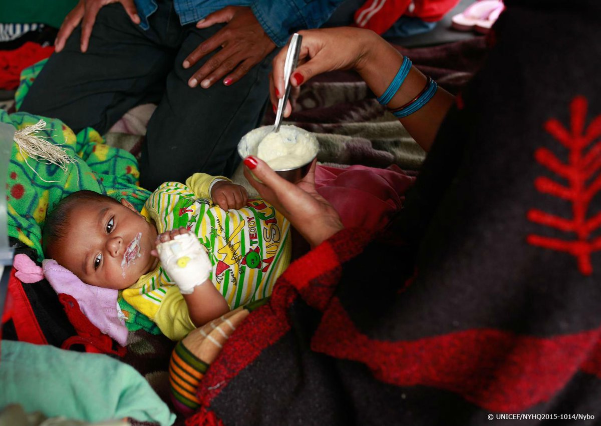 UNICEF's tweet photo. #NepalEarthquake: 1.7m children are in desperate need of vital aid including clean water, shelter &amp; sanitation http://t.co/W3UmhJrPeq
