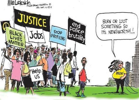 ebonstorm's tweet image. Media: &quot;Burn or loot something so it&apos;s newsworthy!&quot; bit.ly/1IoUU7k @Thom_Hartmann #BaltimoreRiots #police