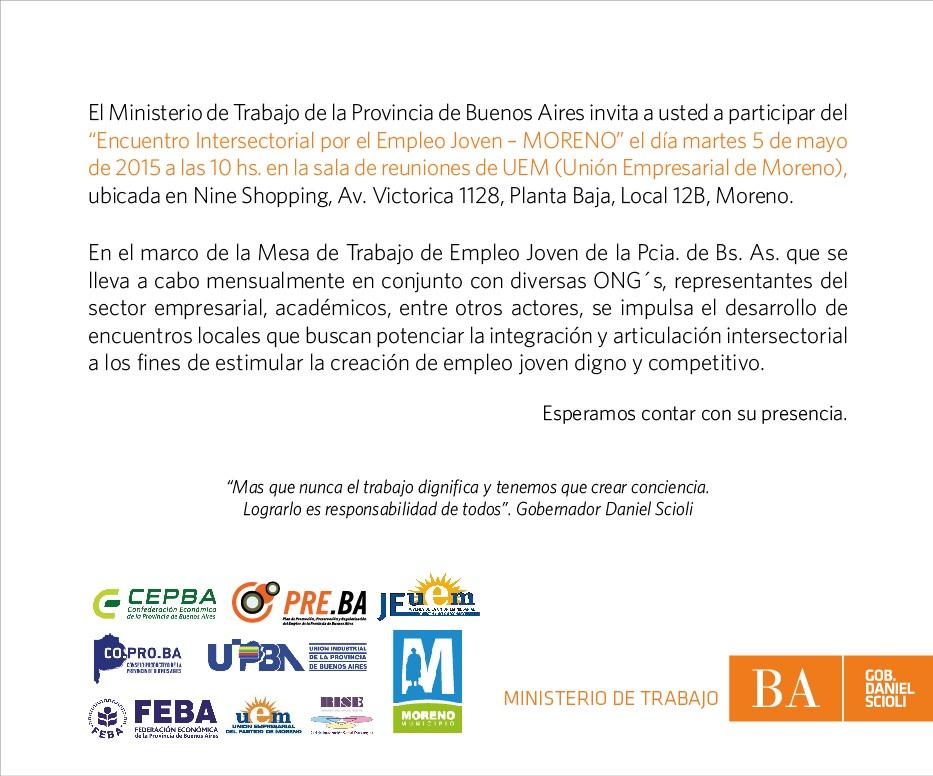 jovenesUEM's tweet photo. Encuentro Intersectorial por el Empleo Joven: próximo martes 5 de mayo 10 hs en nuestra sala de reuniones http://t.co/ER5i394X7h
