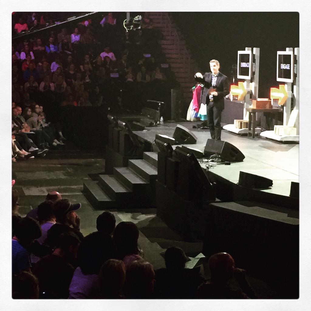 cnieuwhof's tweet photo. You can fast forward a childhood, but you can't rewind it. @jonacuff #OC15 #OC15Live http://t.co/6wFDMjGh8D