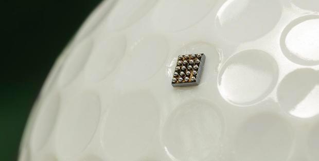 joewalnes's tweet image. Tiny ARM processor:
Yes, that's a golf ball and 20 pin ARM Cortex M0, 1.6x2.0mm, $0.75
No chance of hand soldering.