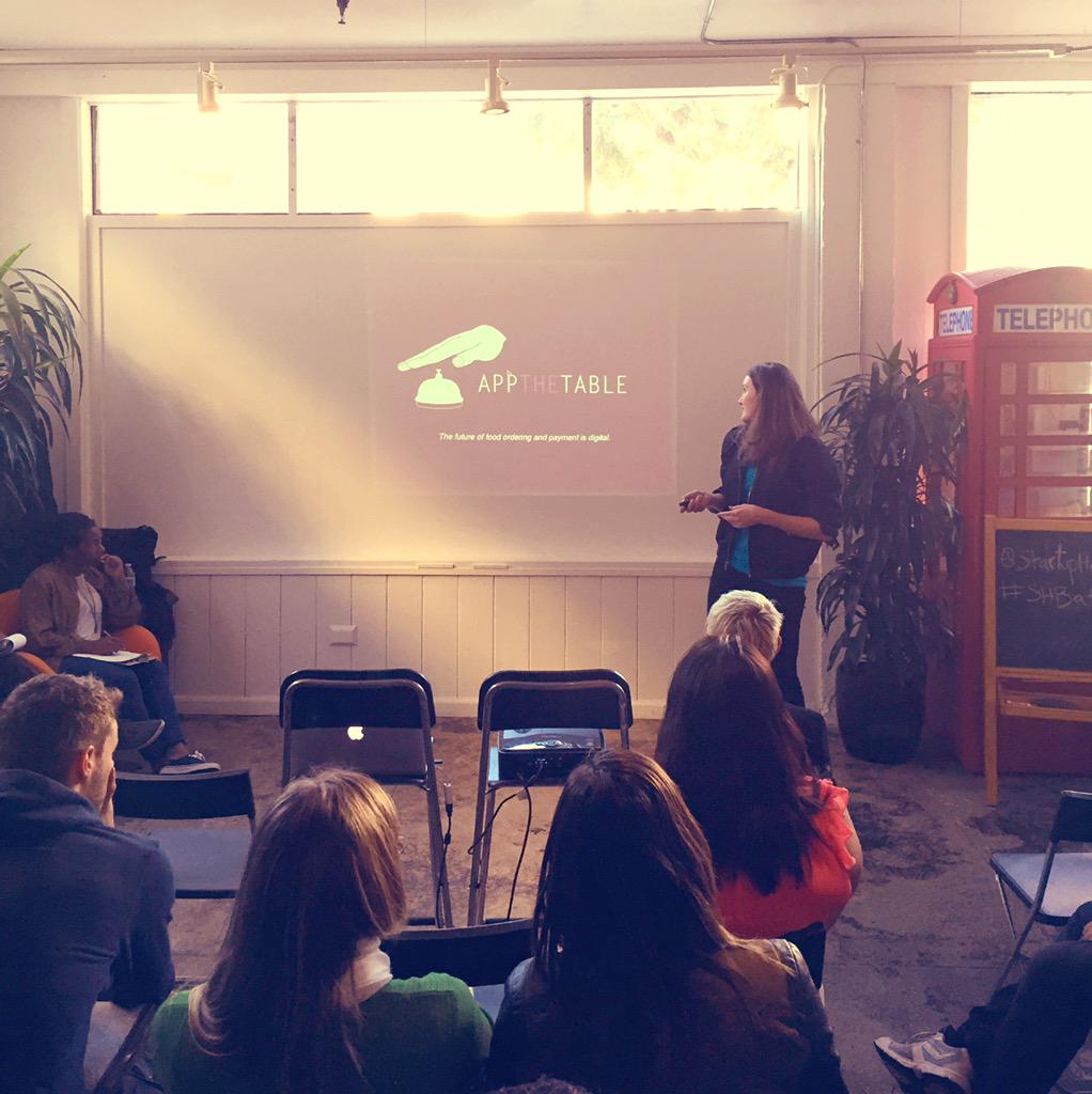 limitless111111's tweet photo. My dear friends @Appthetable pitching at @StartupHouse right now #shbattle #gogetthem http://t.co/m7i4w6uN0l