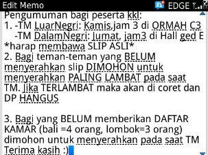 INFO! untuk peserta KKL FEB Udinus mohon bisa dibaca :D