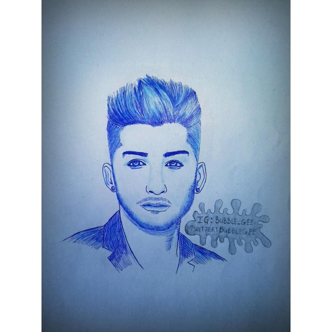 Bubble_Gee_'s tweet photo. Blue ballpoint sketch of @zaynmalik #Directioners #1D #ZAYN #ZaynMalik #zayncomeback  #1dfan  #Drawing_By_Me http://t.co/7aredrfQYR