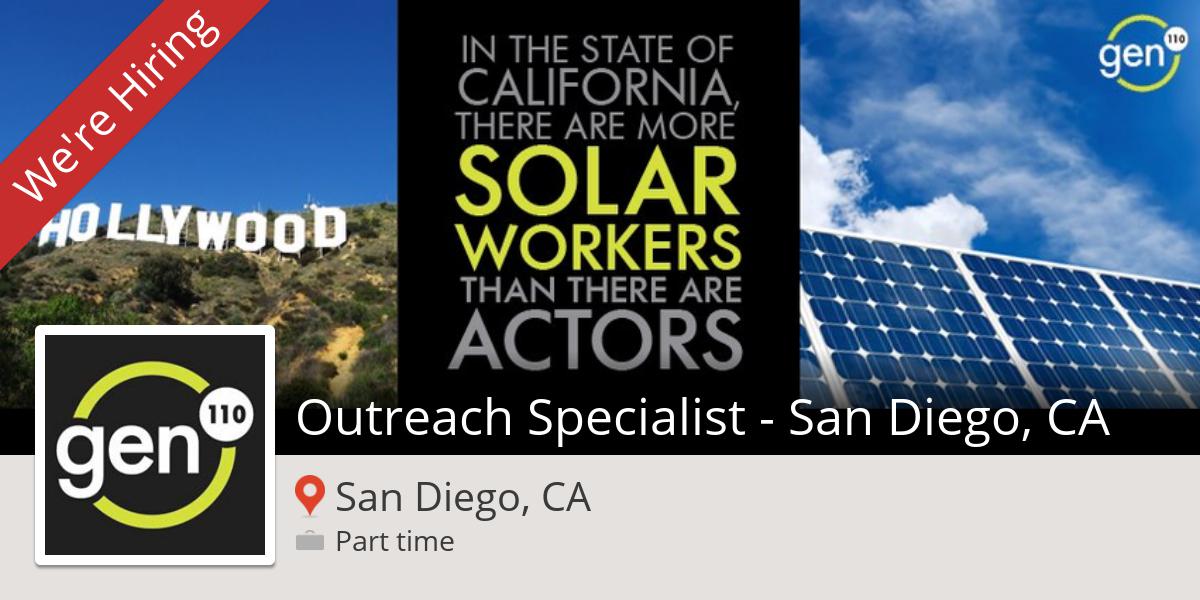 inababi's tweet photo. #Gen110 is hiring a #Outreach #Specialist - San Diego, CA in #SanDiego, apply now! #job http://t.co/qS6i9fIive http://t.co/zc53bEQZ0l