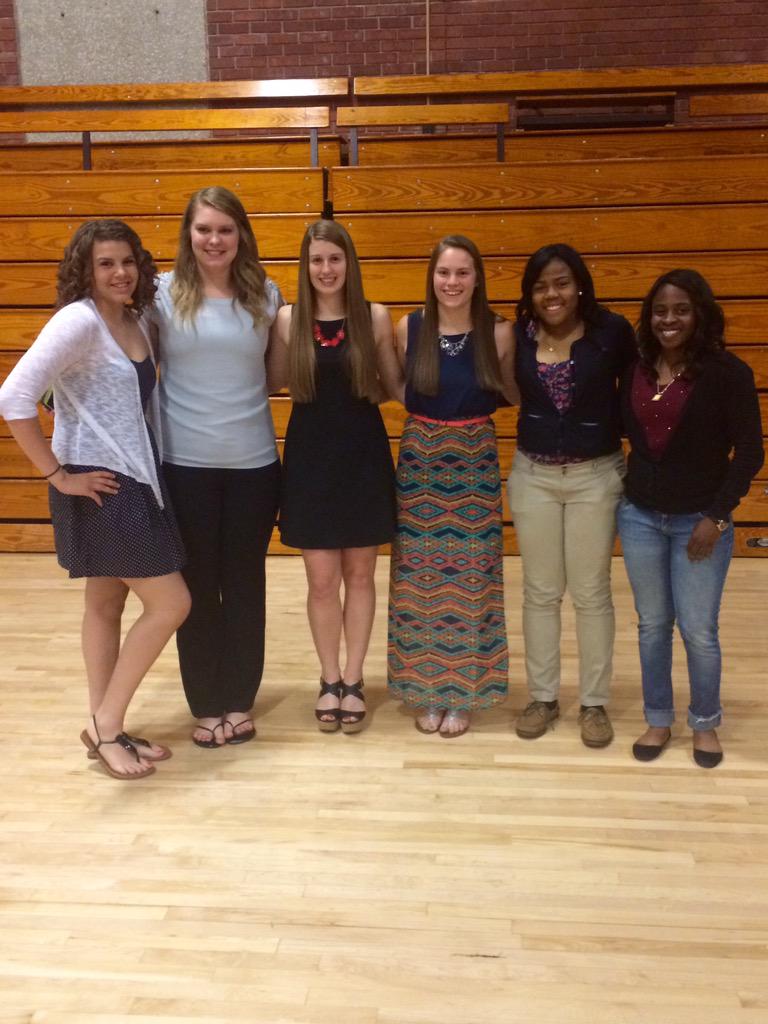 Athletic banquet tonight. Excited about our future with these ladies. #cleanupnice