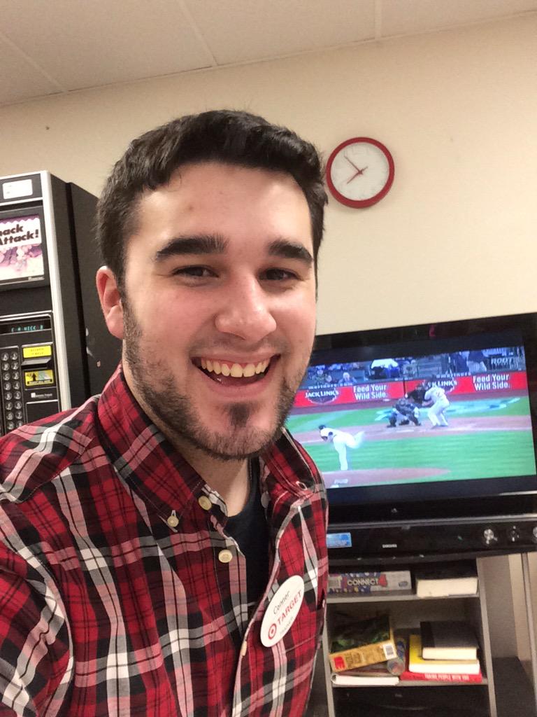 Conner87's tweet photo. Cheering from work! #Target #WhereIRoot #Mariners http://t.co/YBVk9tu6Cq