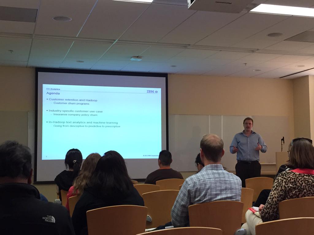 JSHorwitz's tweet image. @IBMbigdata Brandon Mackenzie presenting data science use cases @bayareaanalytic #hadoopNEXT