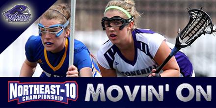 TheNortheast10's tweet photo. WLAX: @SkyhawkTalk defeat @BentleyFalcons 15-10 in #NE10 Quarterfinal Action http://t.co/669CS0klNv