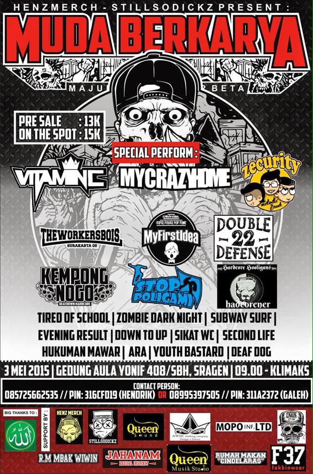 DOUBLEDEFENSE22's tweet photo. Sampai ketemu besok minggu di Sragen. Kita besok main feat @vitamincpunk dari Sukoharjo http://t.co/Qu6OlRFOX0