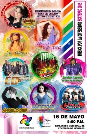 eventolgbti's tweet photo. SUPER CONCIERTO MUSICA POR LA DIVERSIDAD EN LA EXPLANADA DE ECATEPEC, EDOMEX. 16 DE MAYO http://t.co/hoXSMhTA9o