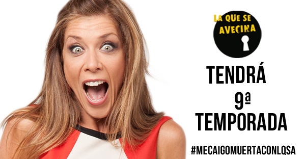 mediasetcom's tweet photo. Ya lo dice 'La Cuqui' #mecaigomuertaconLQSA ¡Habrá 9ª temporada!> http://t.co/ouCixgoify @la_queseavecina http://t.co/jhp4R5Blkm